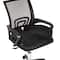 Mind Reader Foot Rest, Under Desk, Ergonomic, Hydraulic Height Adjustable, Ottoman, Office, Foam, Black